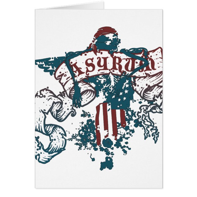 Ayrum: frihetsrullar: hälsningskort (Framsidan)