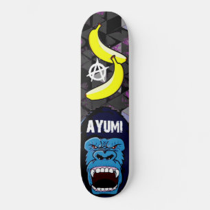 Ayumi Anarchy Gorilla Krig Deck V Mini Skateboard Bräda 18,5 Cm