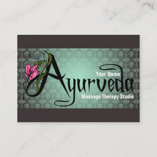Ayurveda - Business- / Schedule Card Tidsbeställning Kort
