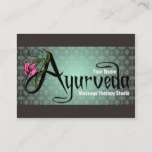 Ayurveda - Business- / Schedule Card