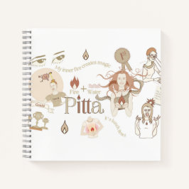 Ayurveda Pitta Dosha Spiral Notebook