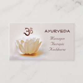 Ayurveda Visitkort