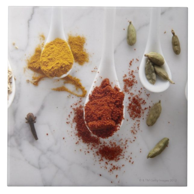 Ayurvedic värmekryddor kakelplatta (Framsidan)