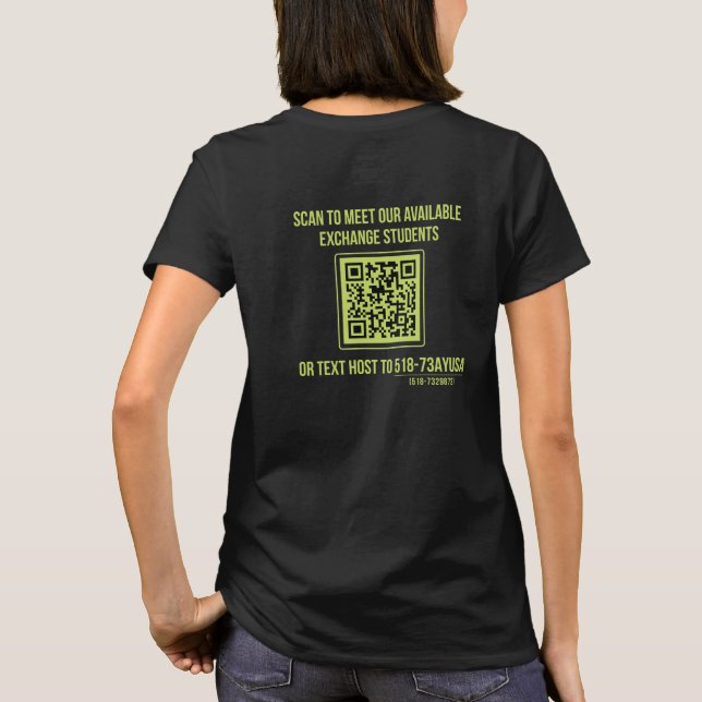 Ayusa Låt Äventyr börja med QR-koden (kvinnor) T Shirt (Baksida)