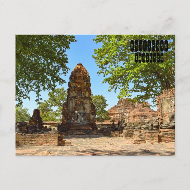 Ayutthaya Ruins Vykort (Framsida)
