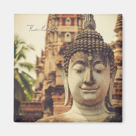 Ayutthaya Thailand Buddha-staty Magnet