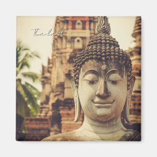 Ayutthaya Thailand Buddha-staty Magnet