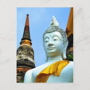 Ayutthaya. Wat Yai Chai Mongkol. Vykort