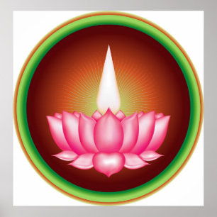 Ayyavazhi Indian Dharmic Religiösa Symbol Poster