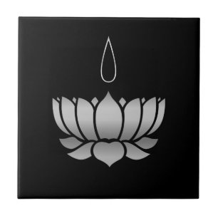 Ayyavazhi Religion-lotusblommar bärande namam Kakelplatta