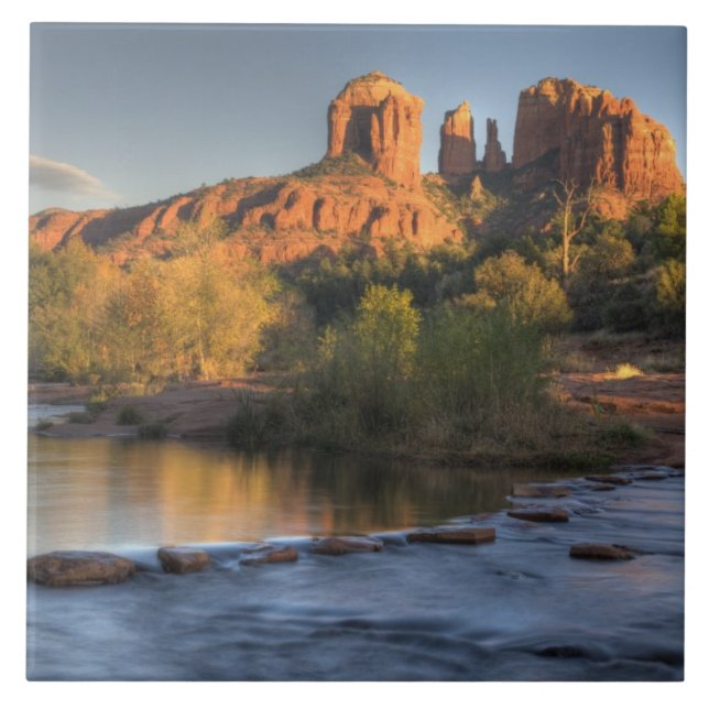 AZ, Arizona, Sedona, Crescent Måne rekreation 3 Kakelplatta (Framsidan)