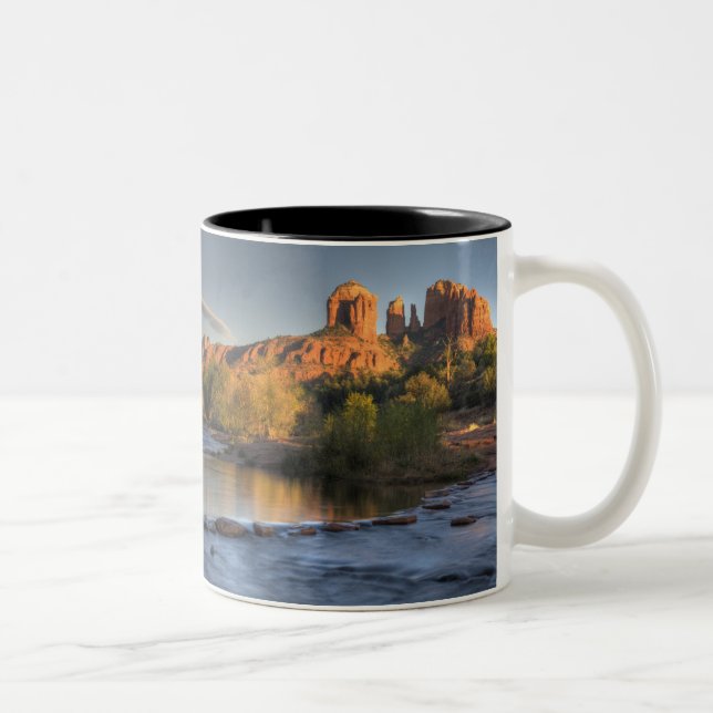 AZ, Arizona, Sedona, Crescent Måne rekreation 3 Två-Tonad Mugg (Höger)