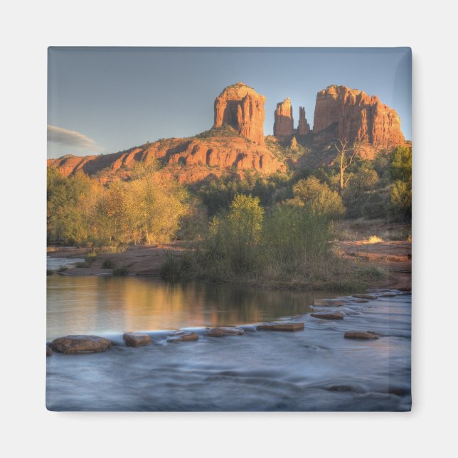AZ, Arizona, Sedona, Crescent Moon Recreation 3 Magnet (Framsidan)