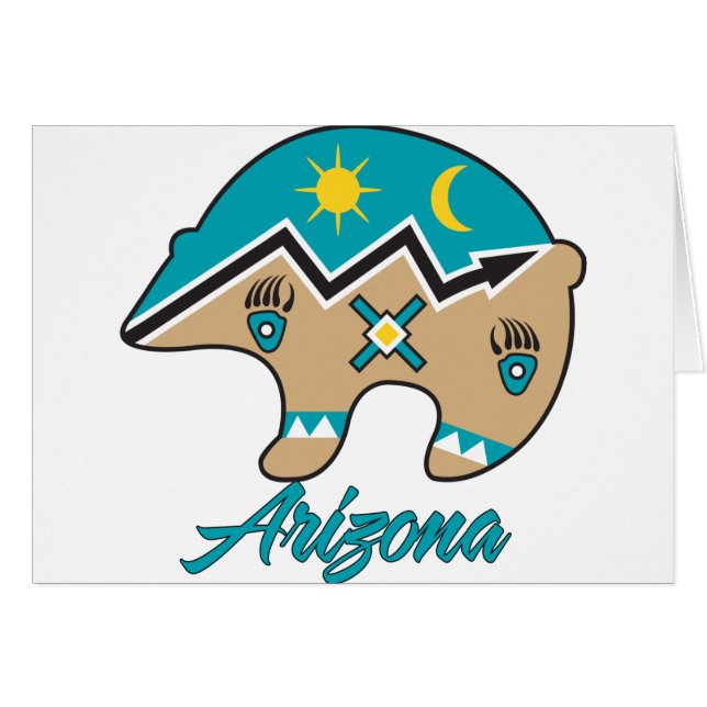 AZ Bear Klan Hälsningskort (Framsidan Horizontal)