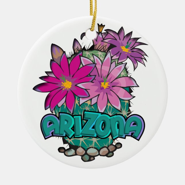 AZ Cactus Blooms Ornament (Framsidan)