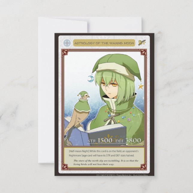 AZ card - Astrology of the Waxing Moon (Framsida)