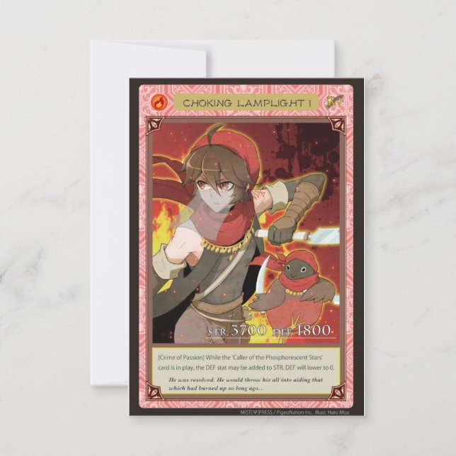 AZ card - Choking Lamplight I (Framsida)