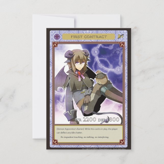 AZ card - First Contract (Framsida)