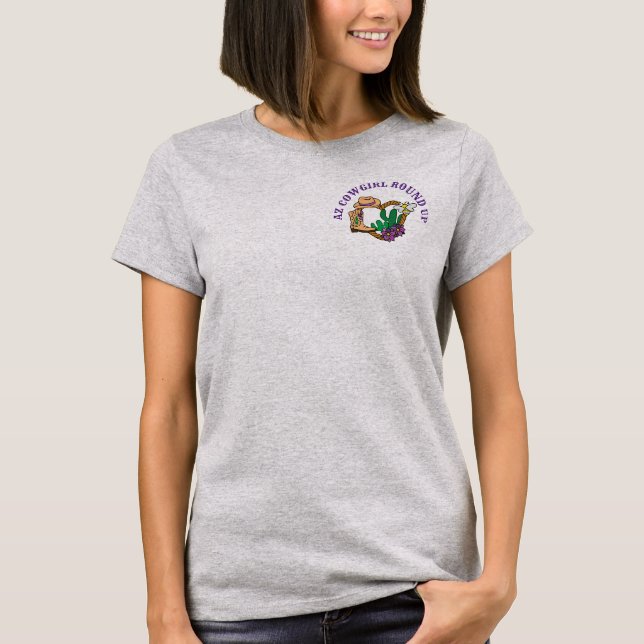 AZ Cowgirl Round Up T-Shirt (Framsida)