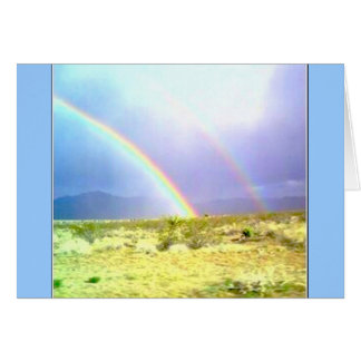 AZ-Dubbla regnbåge Hälsningskort