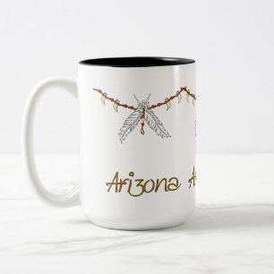 AZ Feather Necklace Två-Tonad Mugg