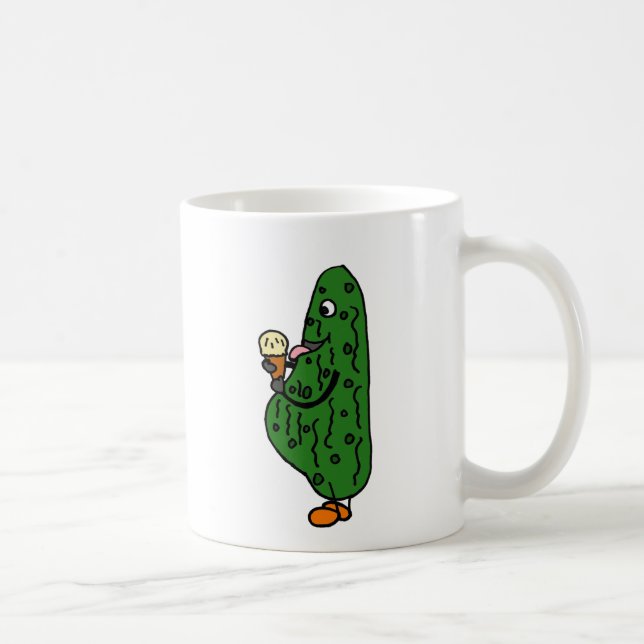 AZ-, gravid knipa som äter glasstecknaden Kaffemugg (Höger)