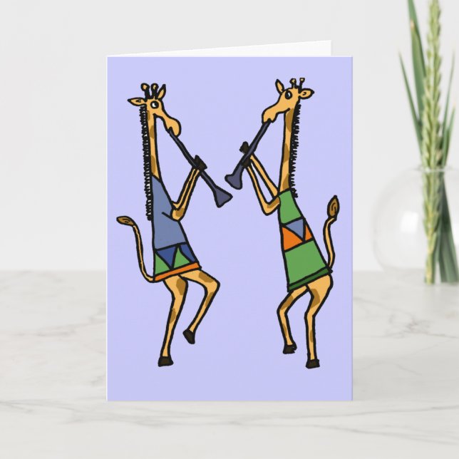 AZ-, noterar dansgiraffhälsningen eller kort (Framsida)