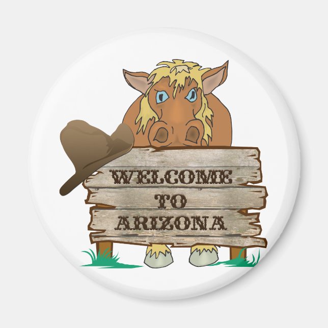 AZ- Välkommen till Arizona Horse Magnet (Framsidan)