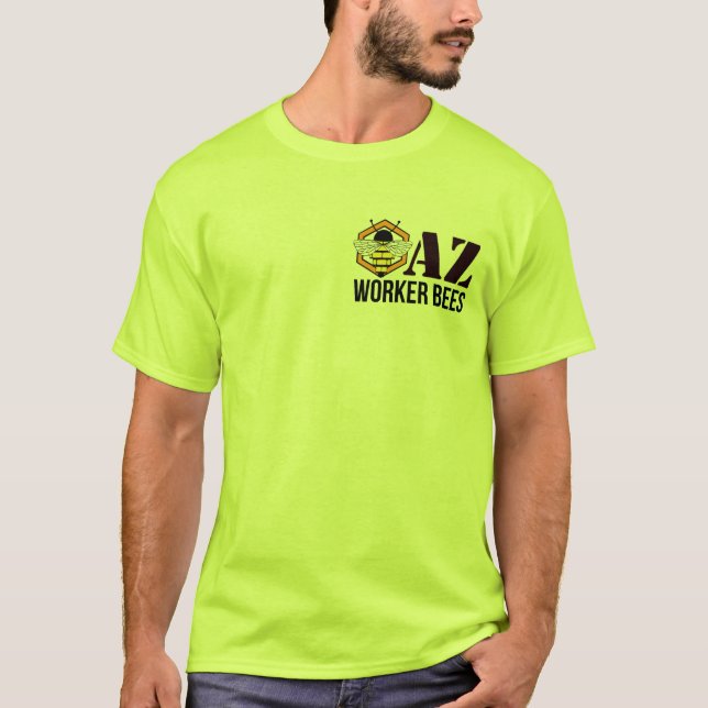 AZ Worker Bees Safety Work Shirt T (Framsida)