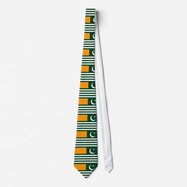 Azad Jammu och Kashmirterritoriet flagga tie Slips (Framsida)