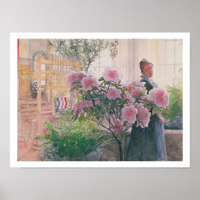 Azalea, 1906 (w/c on papper) poster (Framsidan)