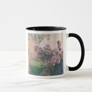Azalea 1906 (w/c på papper) mugg