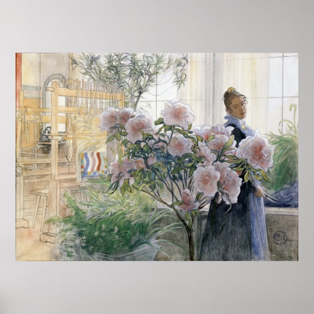 Azalea av Carl Larsson Poster (Framsidan)
