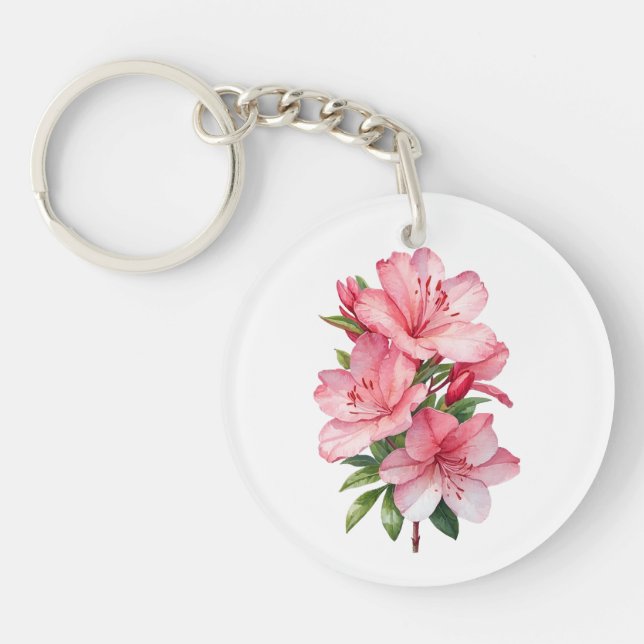 Azalea-blommans vattenfärgfärgning (Framsidan)