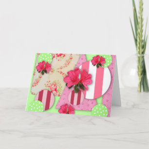 Azalea Collage Large Font Påsk Card Helgkort