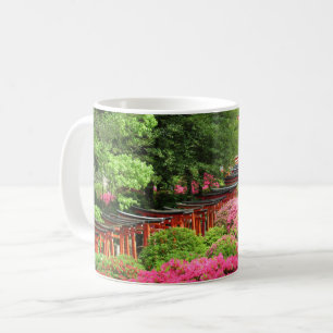 Azalea Festival: Nezu Shrine, Japan Postcard Kaffemugg