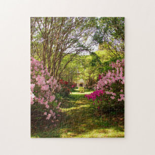 Azalea Garden Väg Puzzle Pussel