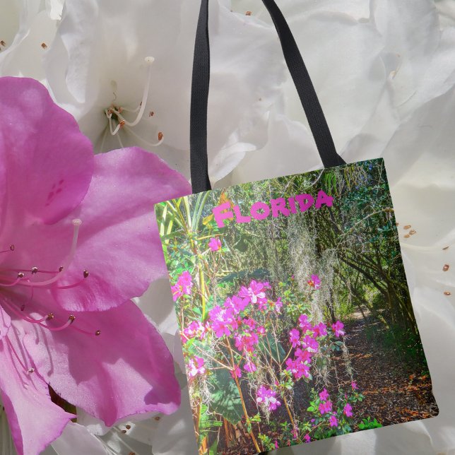 Azalea Väg Bok Torn Gardens Sjö Wales Florida Tygkasse (Skapare uppladdad)