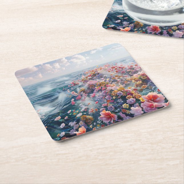 Azaleasjön Underlägg Papper Kvadrat (Vinklad)