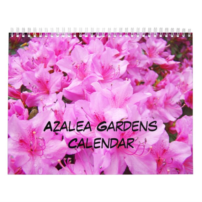 Azaleor Trädgårdskalender Rosa Vit Orange Azalea Kalender (Omslag)