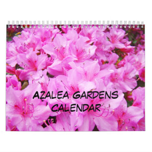 Azaleor Trädgårdskalender Rosa Vit Orange Azalea Kalender