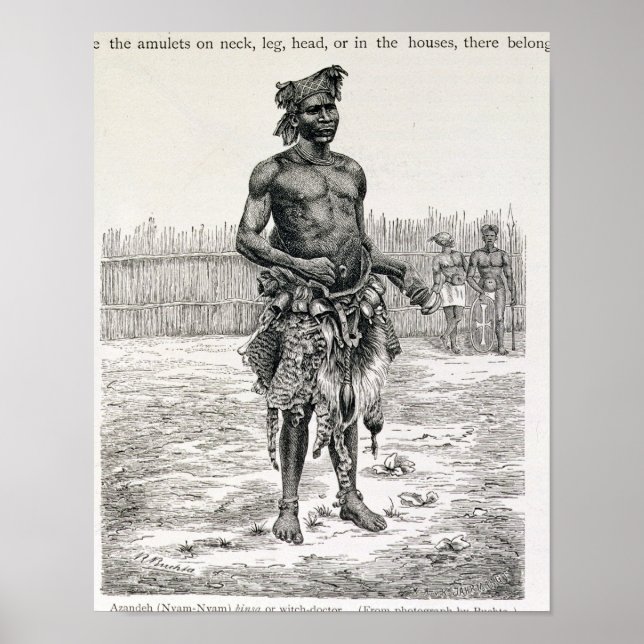 Azandeh Binsa eller Witch Doktor Poster (Framsidan)