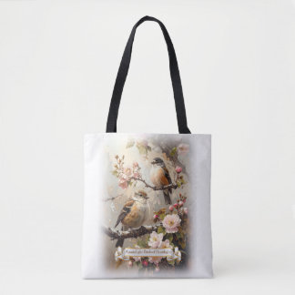 Azantalight ~ Fåglar av Henislight Totebag Tygkasse