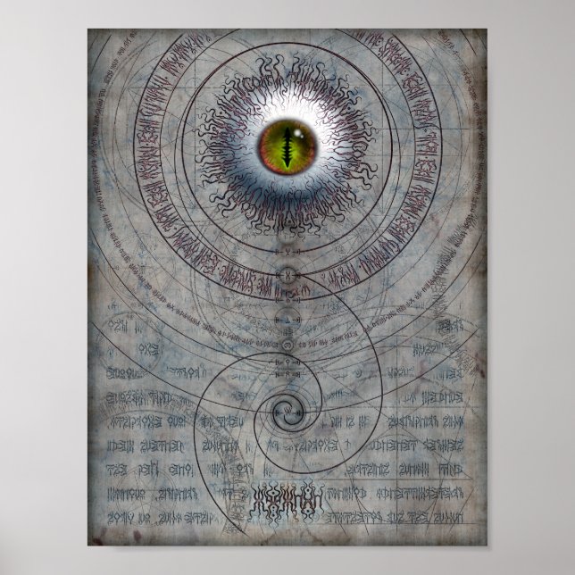 AZATHOTH 8,5x11 Poster (Framsidan)