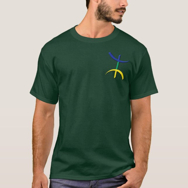 azatricolorekabyle tee shirt (Framsida)
