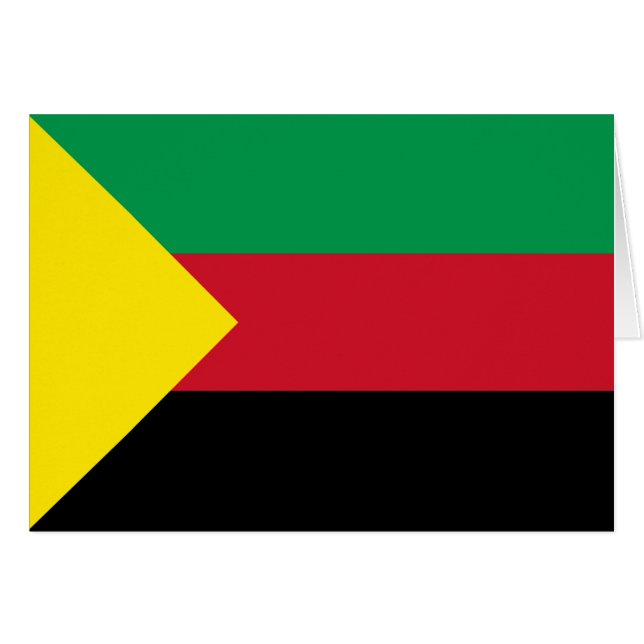 Azawad Flagga Hälsningskort (Framsidan Horizontal)