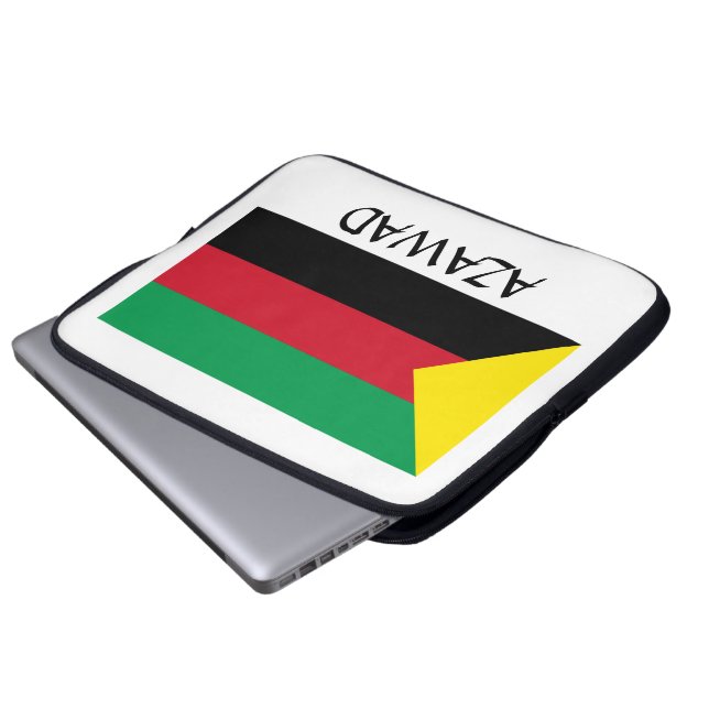 Azawad Flagga Laptop Sleeve (Framre botten)