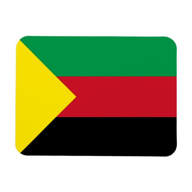 Azawad Flagga Magnet (Horisontell)