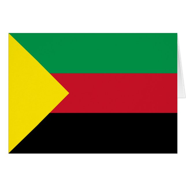 Azawad Flagga OBS Kort (Framsidan Horizontal)