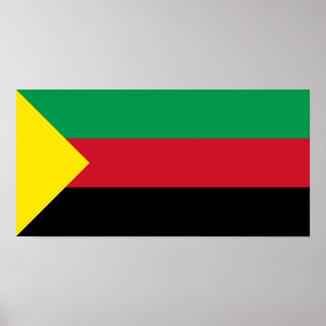 Azawad Flagga Poster (Framsidan)
